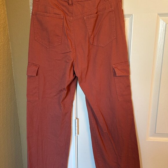Altar'd States Women's Cargo Pants - Orange Rust Colored - Size Medium - Picture 9 of 11